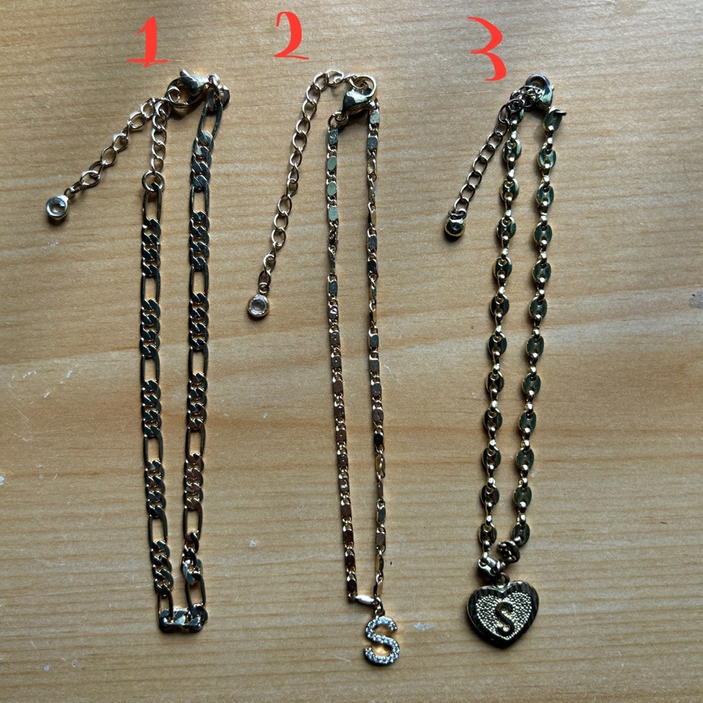 3 anklets
